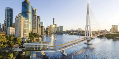 Brisbane's $190m Kangaroo Point green bridge to host restaurant and bar