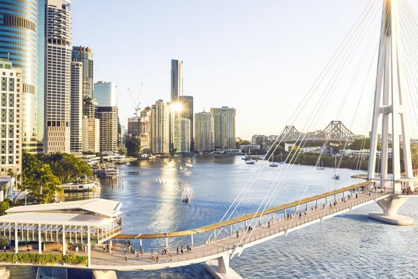 Kangaroo Point Green Bridge